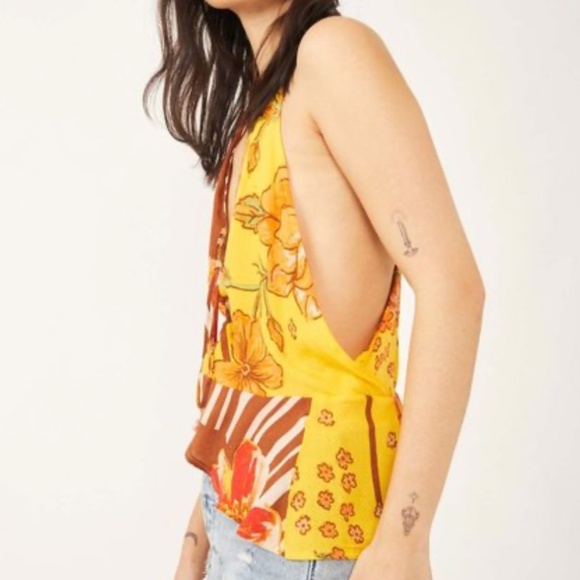 Free People Hot Tropics Tank Mango Combo - Picture 2 of 7